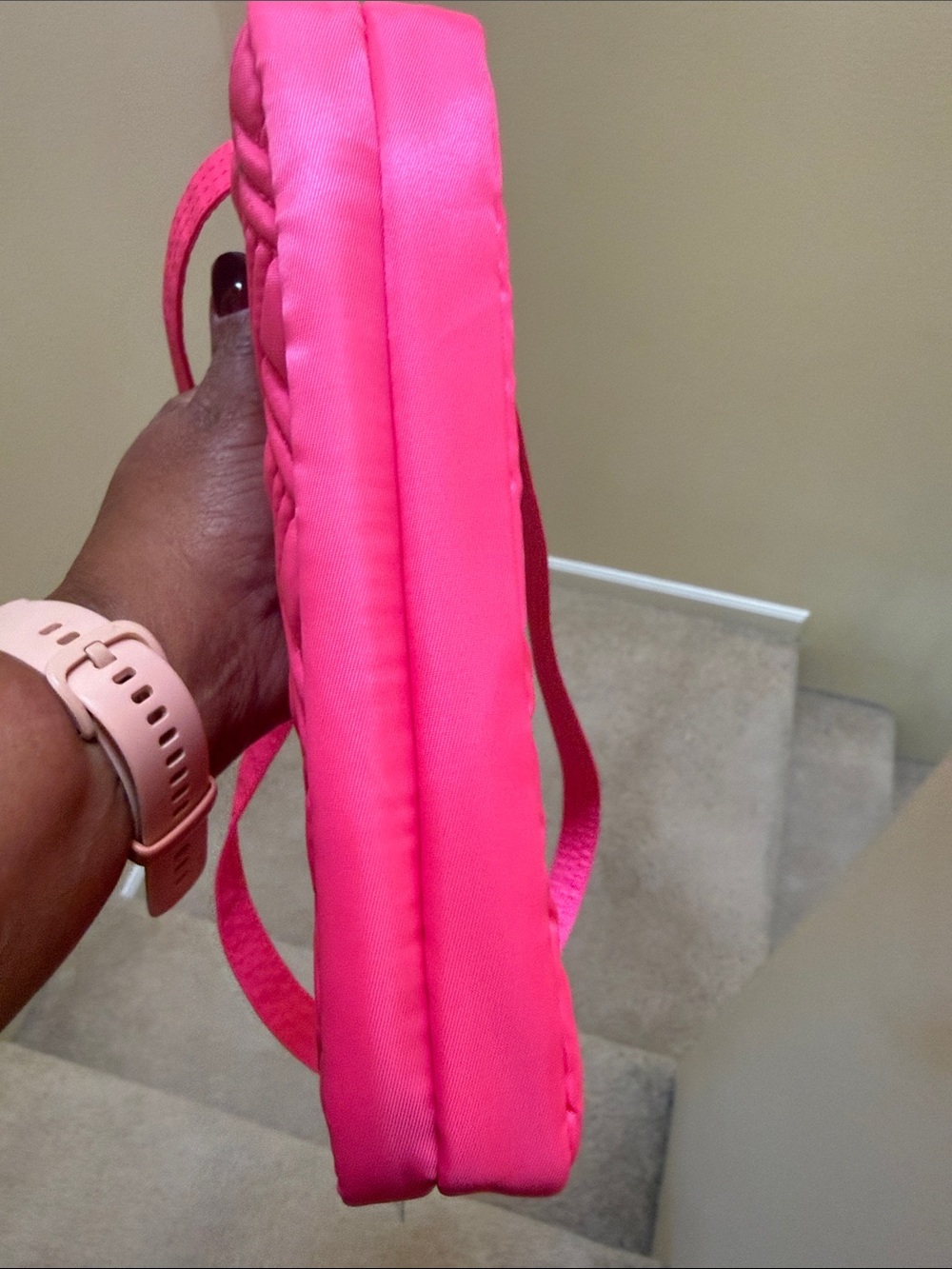 NWT lug Coupe XL Bright Pink Crossbody Bag - Picture 8 of 8